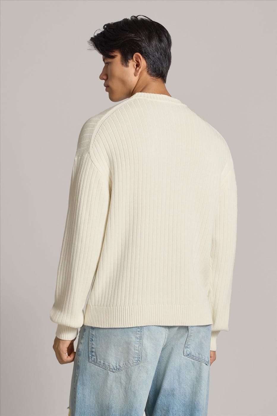 Calvin Klein Jeans - Ecru Tofu trui