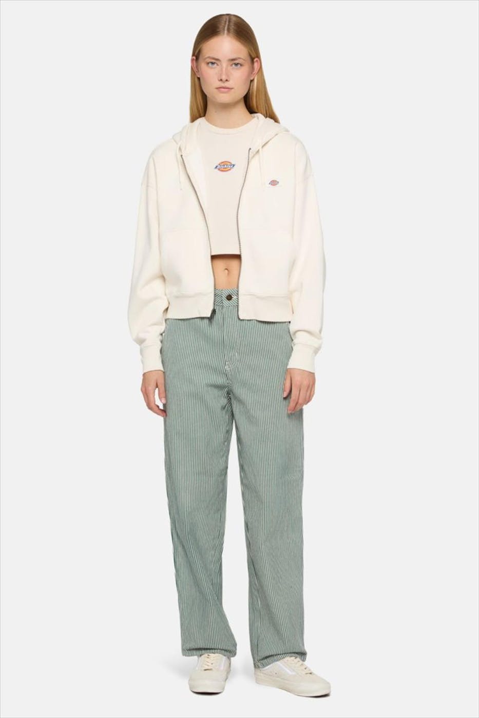 Dickies - Ecru-Groene Hickory jeans