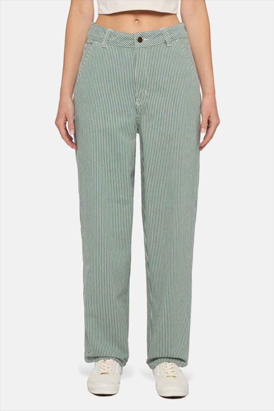 Dickies - Ecru-Groene Hickory jeans