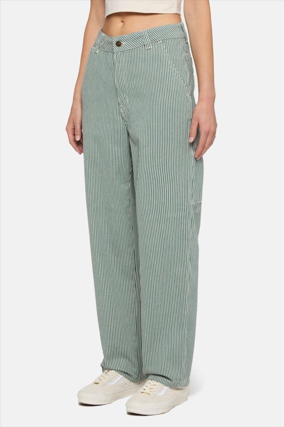 Dickies - Ecru-Groene Hickory jeans