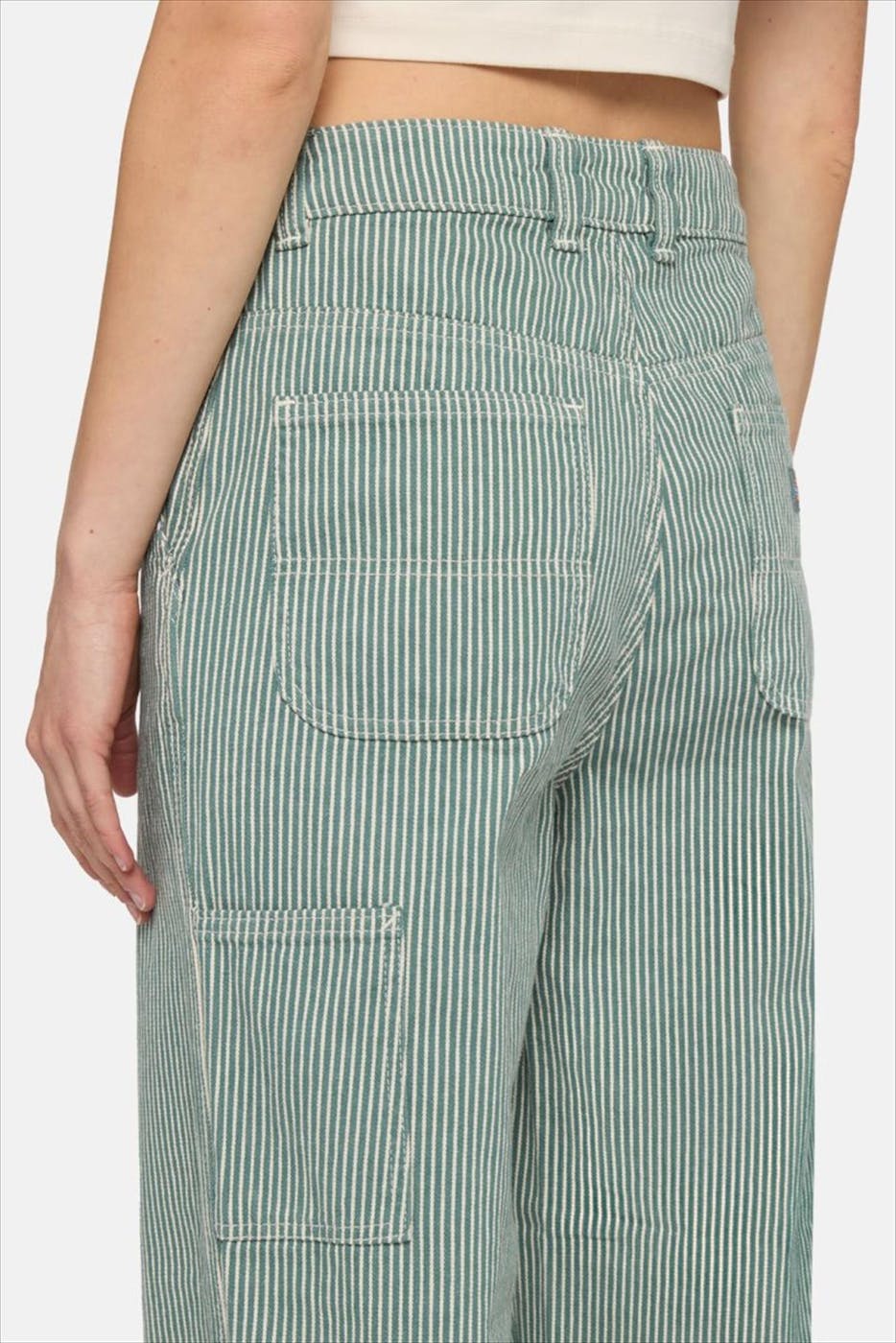 Dickies - Ecru-Groene Hickory jeans