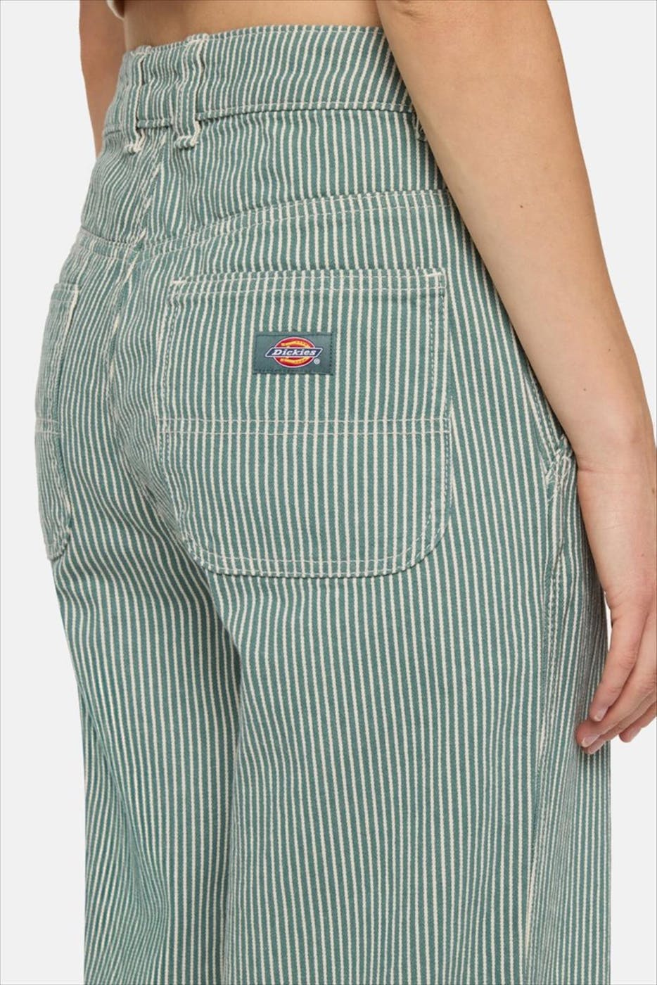 Dickies - Ecru-Groene Hickory jeans