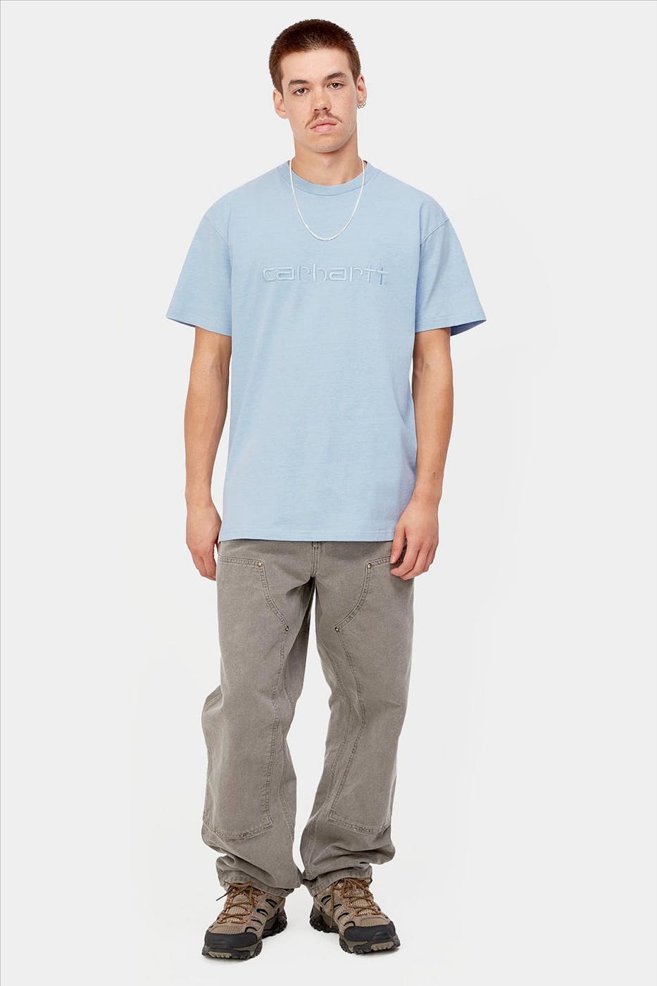 Carhartt WIP - Lichtblauwe Duster T-shirt