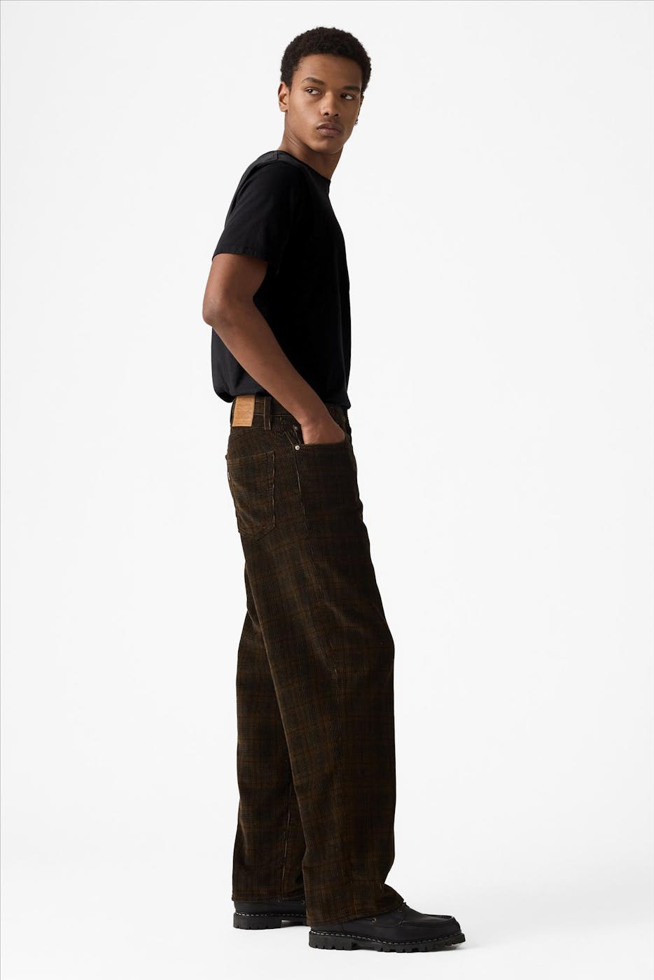 Levi's - Donkerbruine Ennis 578 Baggy jeans