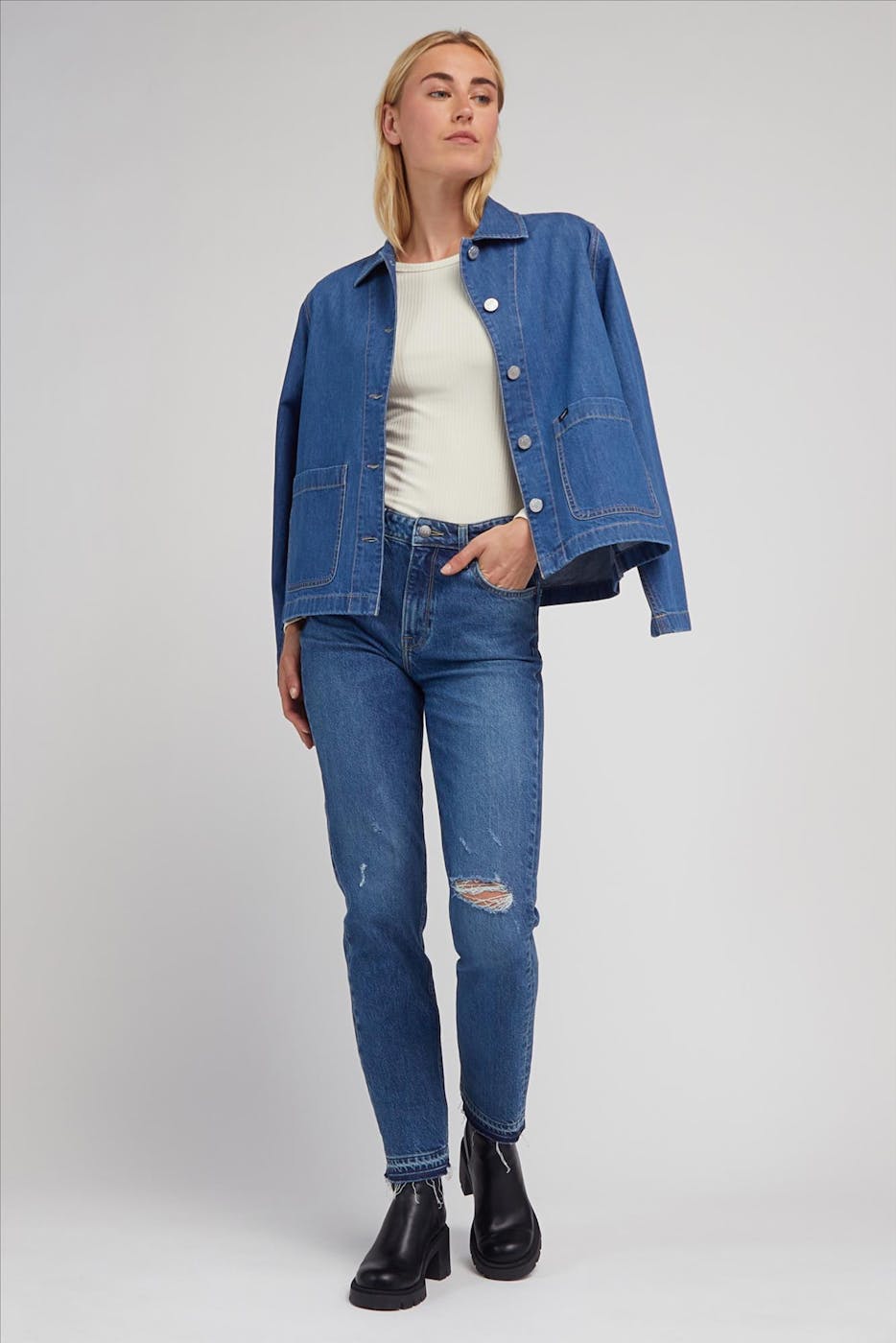 Lee - Blauw Chore jeanshemd