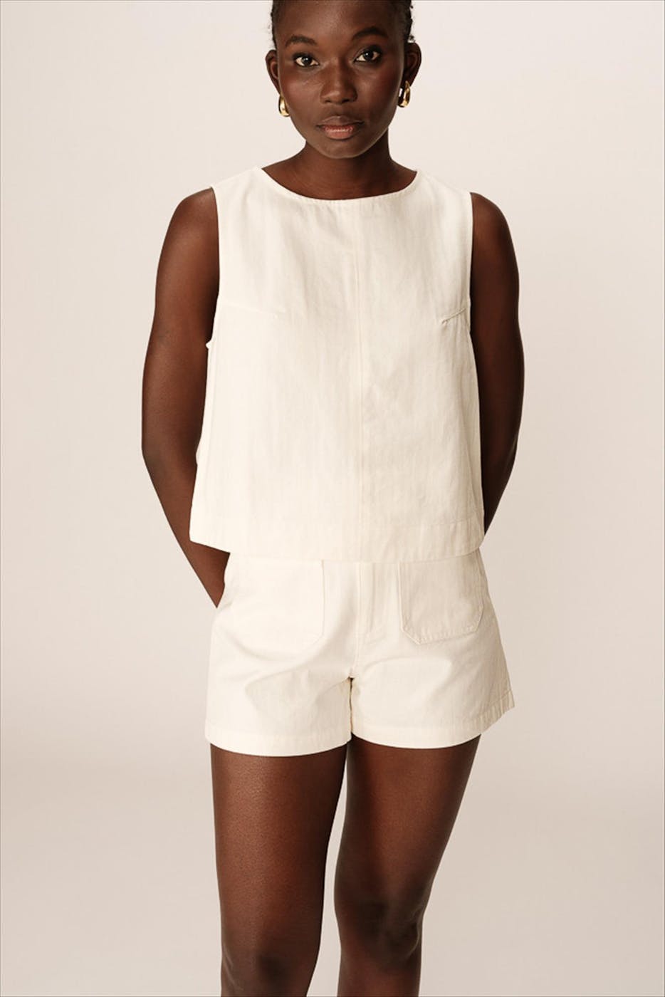 Grace & Mila - Ecru Pepino blouse