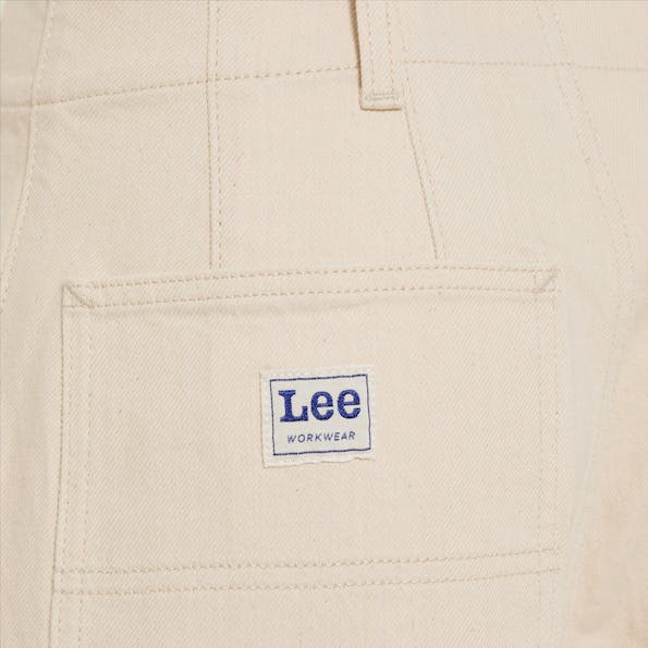 Lee - Ecru Pleated Straight jeans