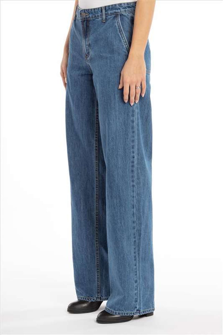 Modström - Blauwe Harriet straight/wide jeans