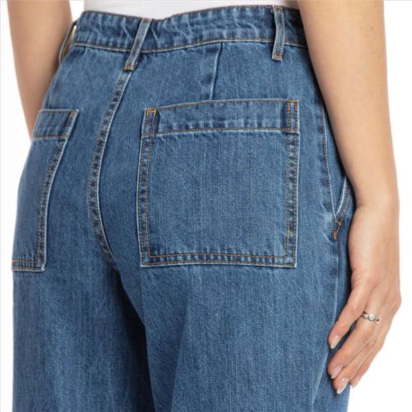 Modström - Blauwe Harriet straight/wide jeans