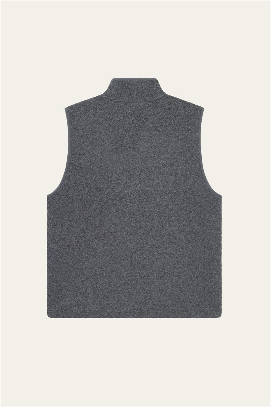 LES DEUX - Donkergrijze Creed Teddy vest
