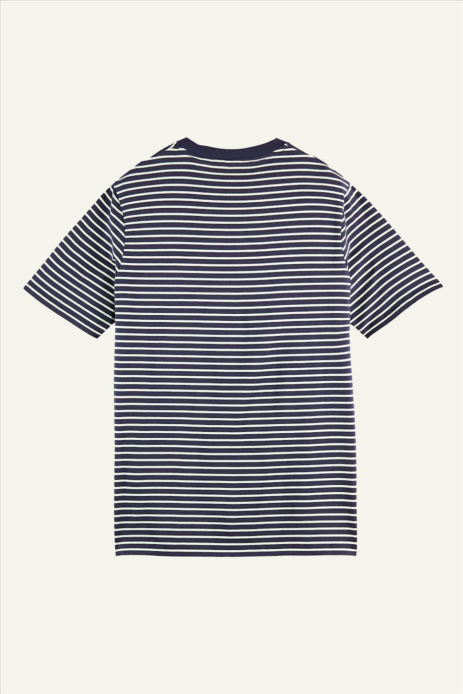 Scotch & Soda - Donkerblauw-witte Marine Stripe T-shirt
