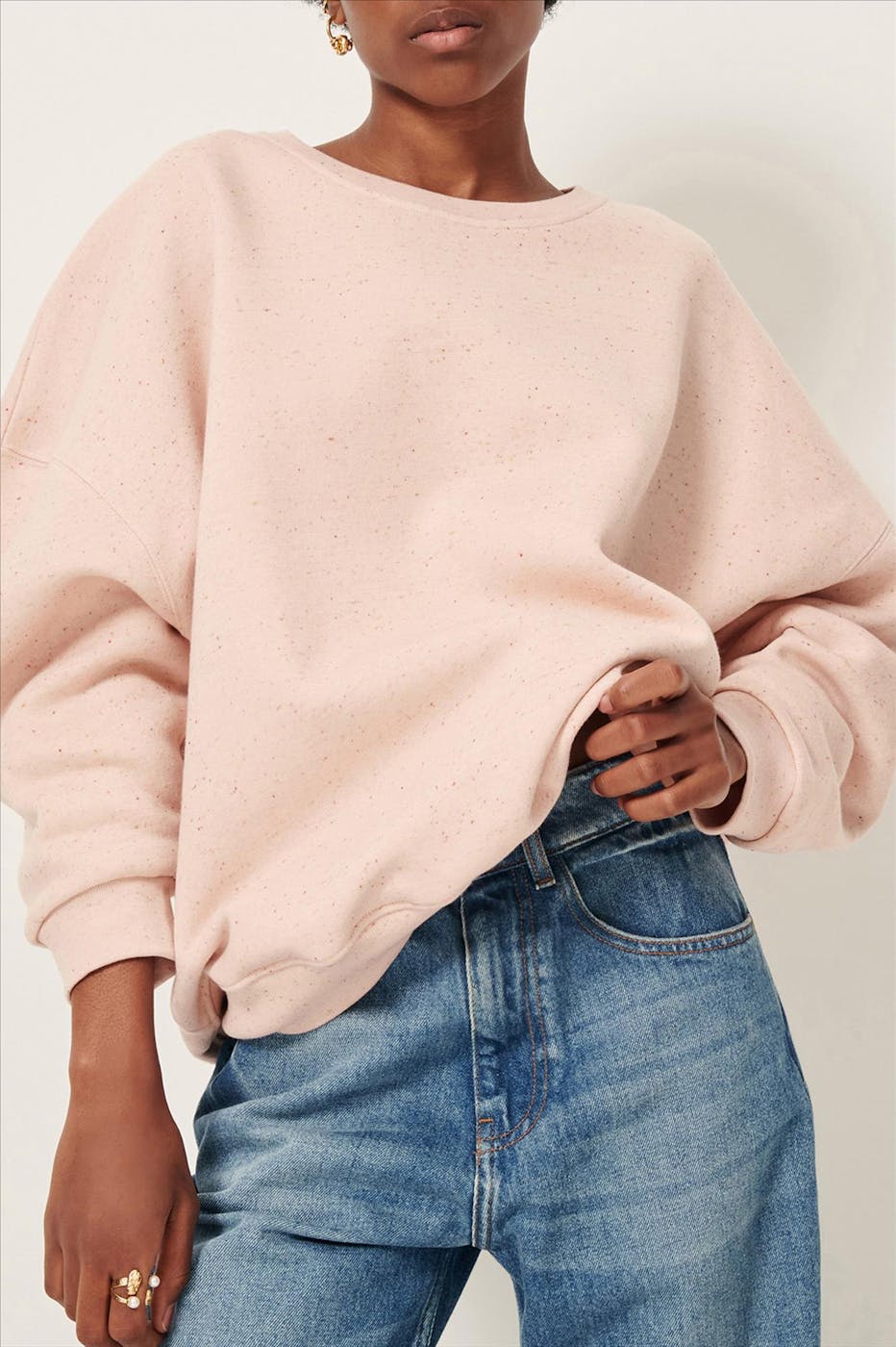 Sessùn - Lichtroze Chebbi sweater
