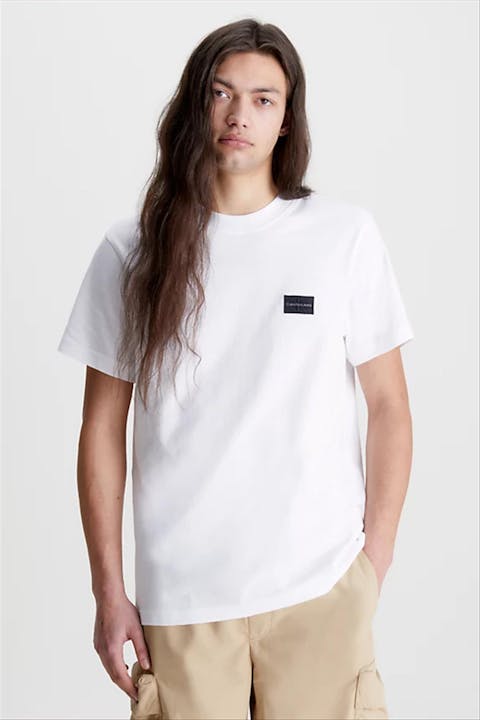 Calvin Klein Jeans - Witte Mini Badge T-shirt