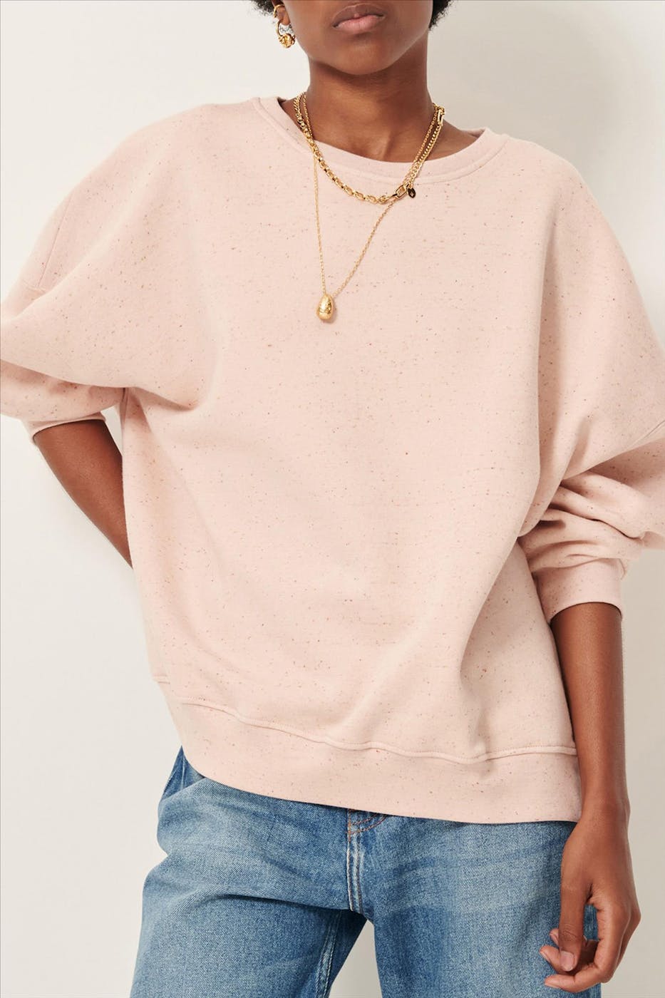 Sessùn - Lichtroze Chebbi sweater