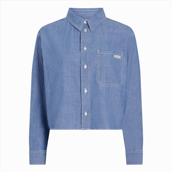 Calvin Klein Jeans - Blauwe Denim Dad blouse