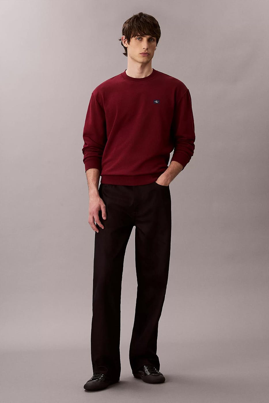Calvin Klein Jeans - Bordeaux Logo Badge sweater