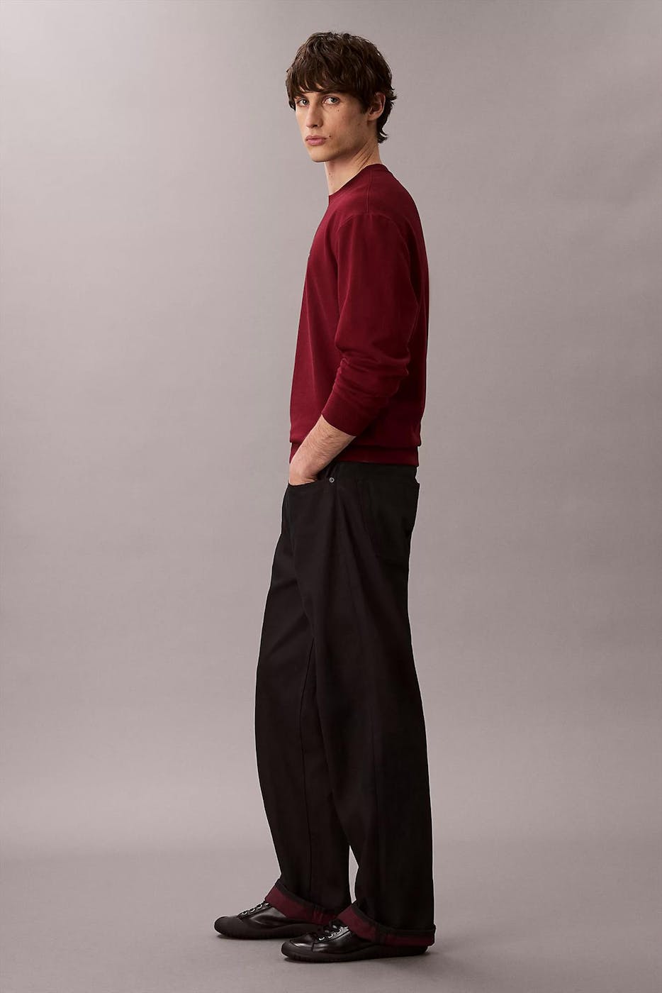 Calvin Klein Jeans - Bordeaux Logo Badge sweater