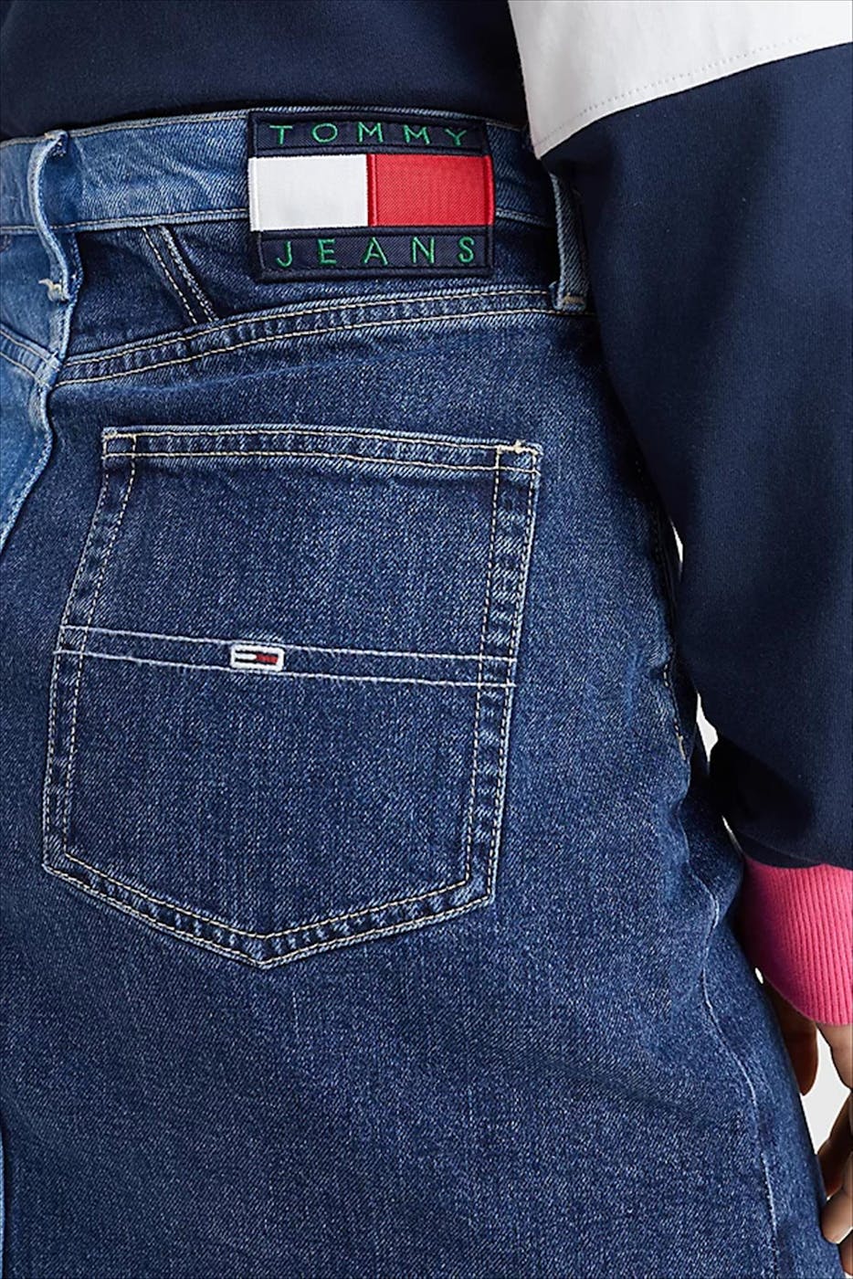 Tommy Jeans - Blauwe Mom jeansrok