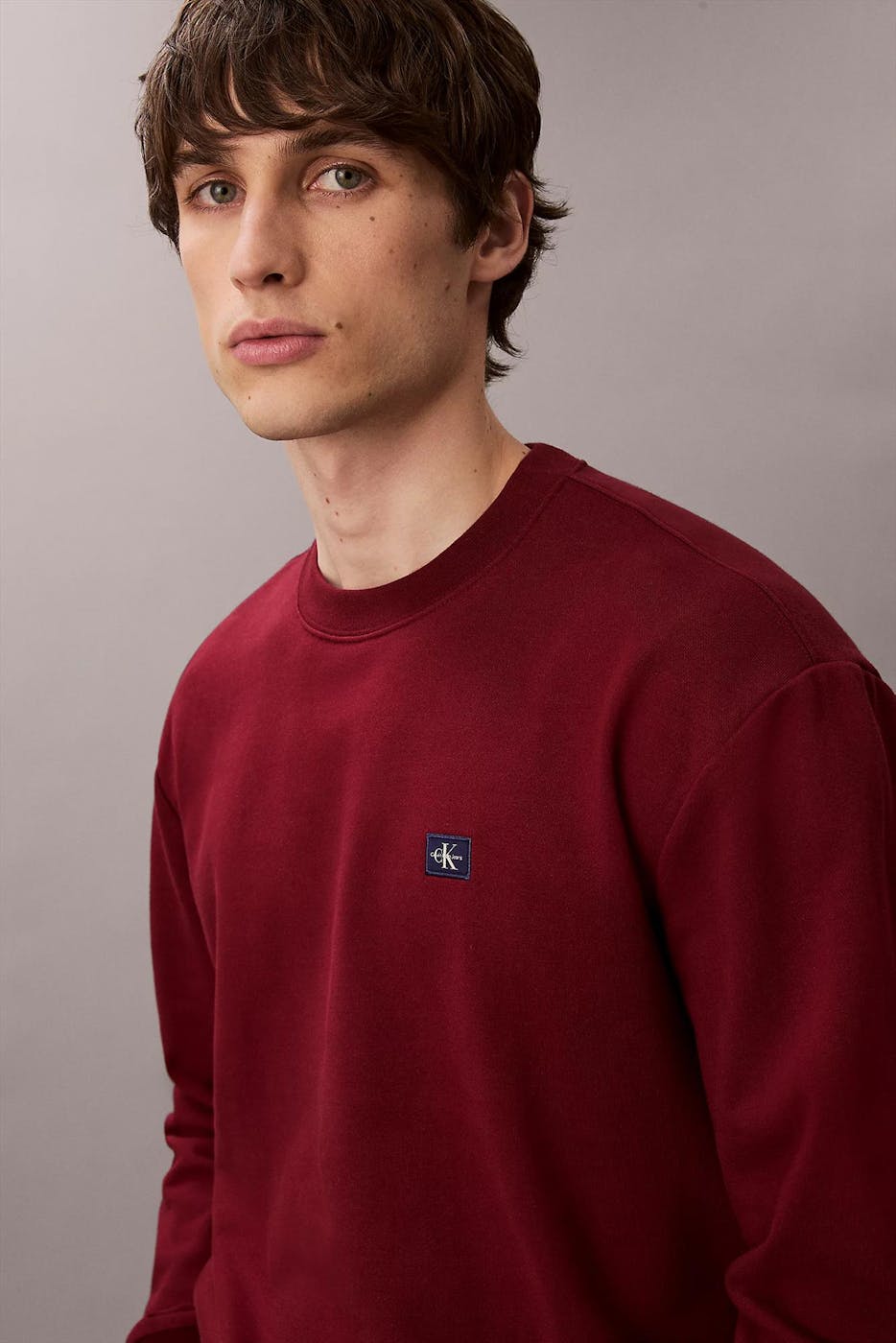 Calvin Klein Jeans - Bordeaux Logo Badge sweater