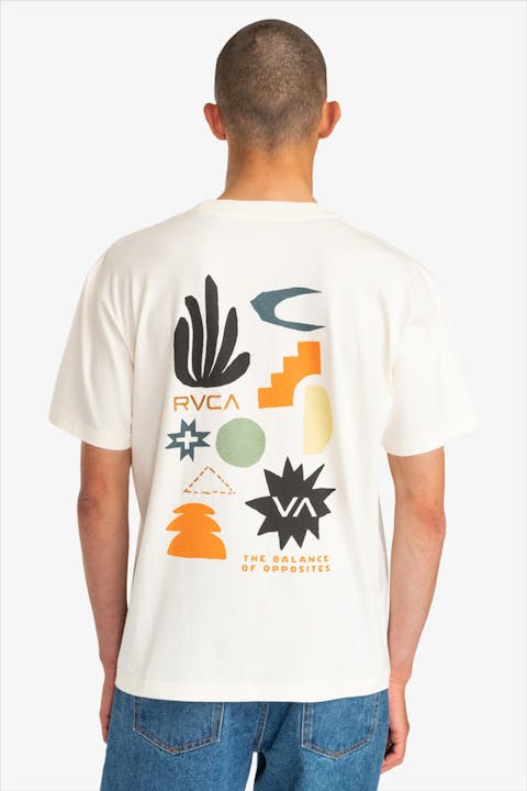 RVCA - Ecru Paper Cuts T-shirt
