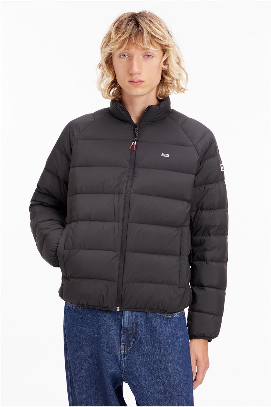 Tommy Jeans - Zwarte Light Down jas