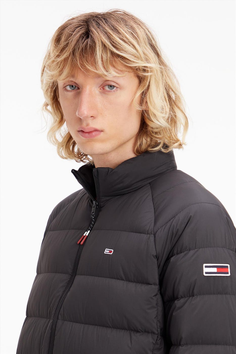 Tommy Jeans - Zwarte Light Down jas