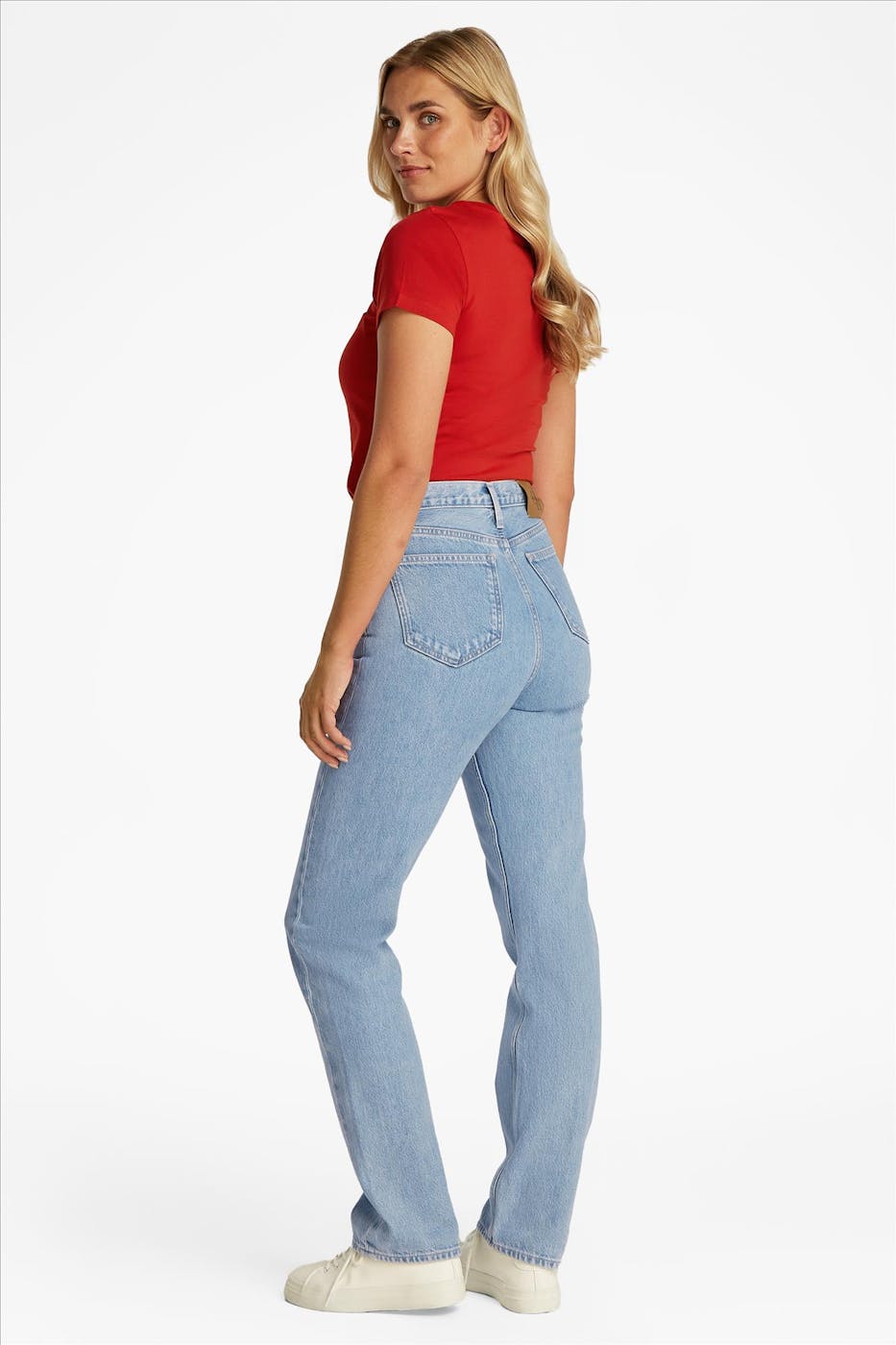 Calvin Klein Jeans - Lichtblauwe High Rise Straight jeans