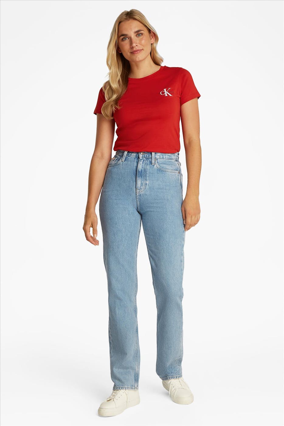 Calvin Klein Jeans - Lichtblauwe High Rise Straight jeans