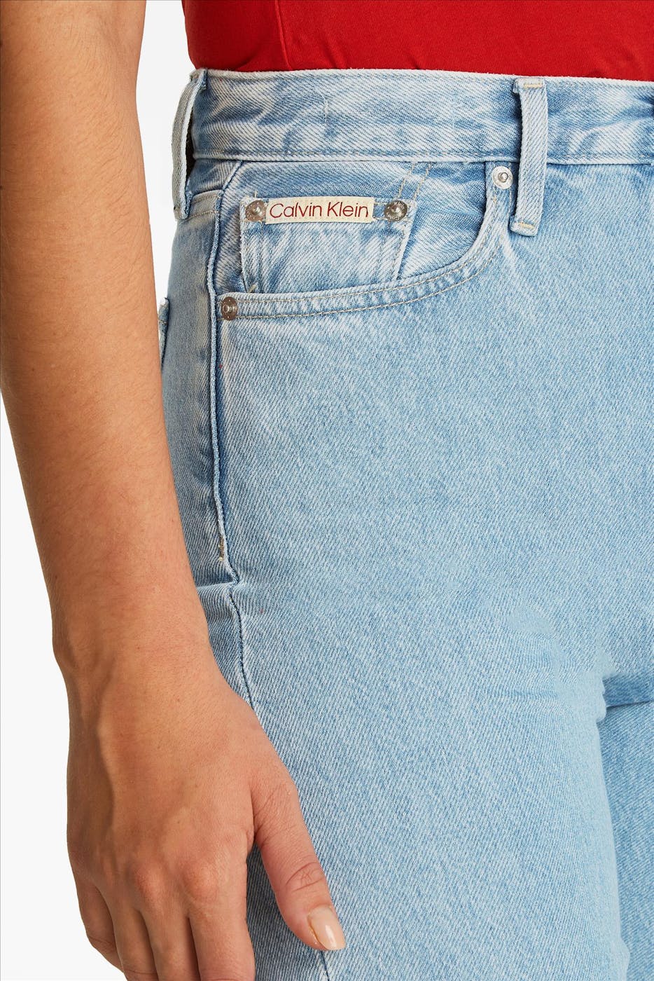 Calvin Klein Jeans - Lichtblauwe High Rise Straight jeans