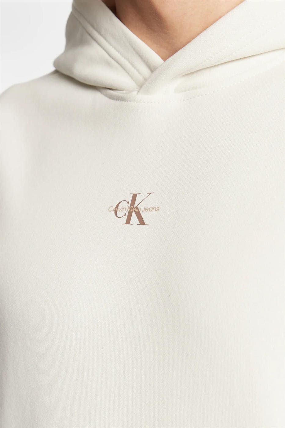 Calvin Klein Jeans - Witte CK logo hoodie