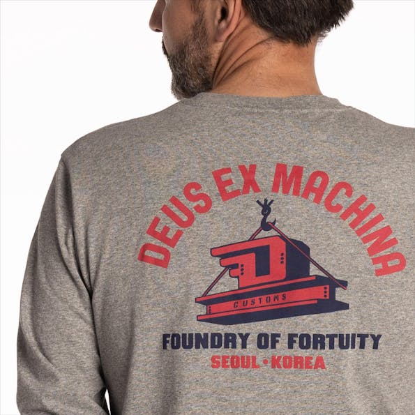 Deus Ex Machina - Grijze Daft Steady Ls T-shirt