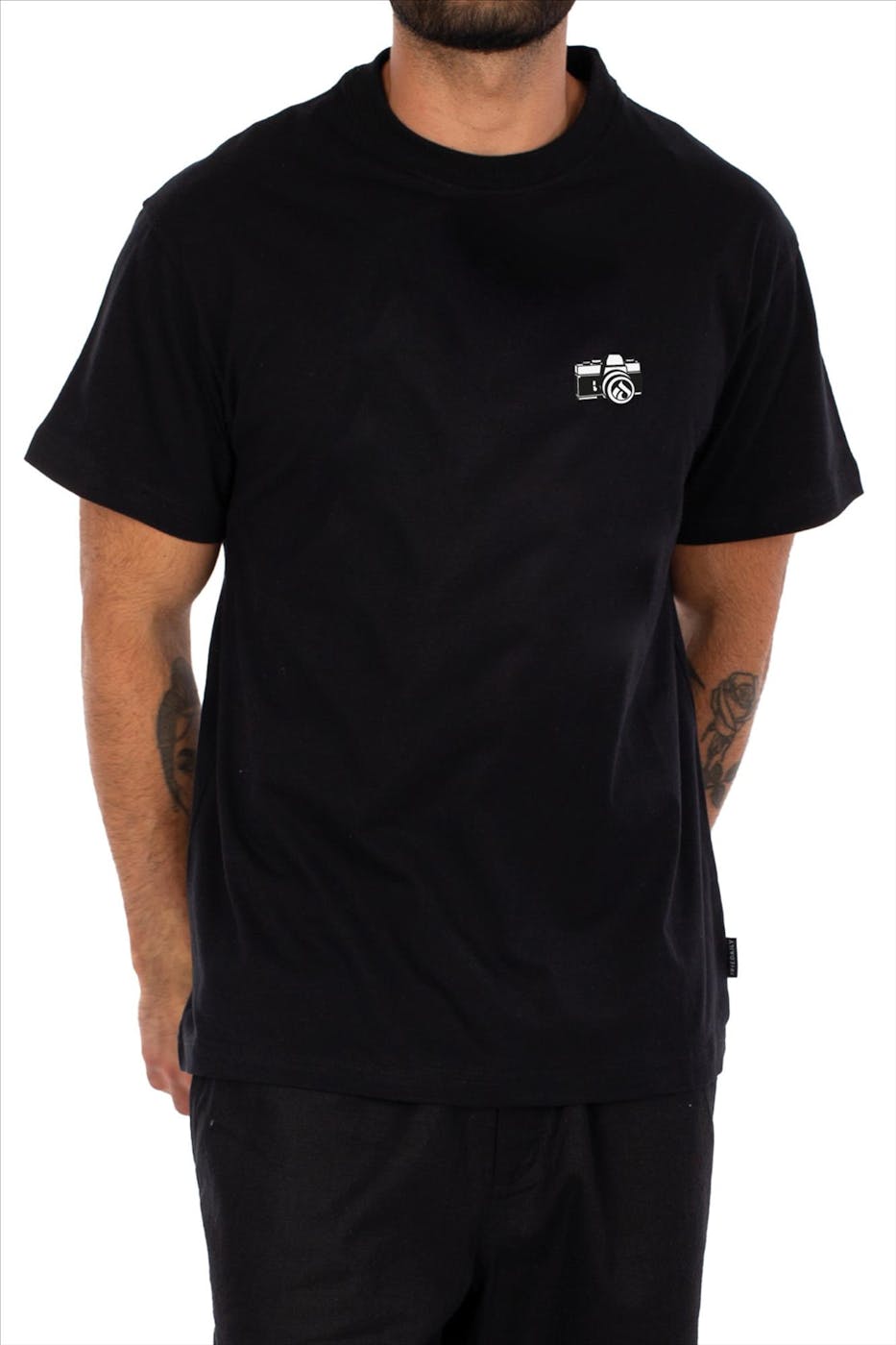 Iriedaily - Zwarte Spiegelreflex T-shirt