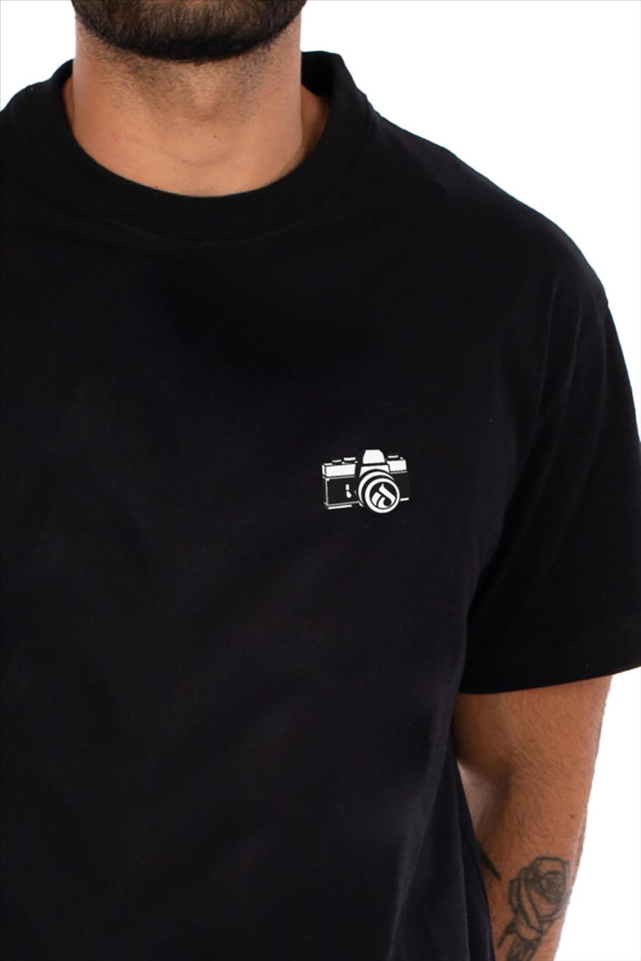 Iriedaily - Zwarte Spiegelreflex T-shirt