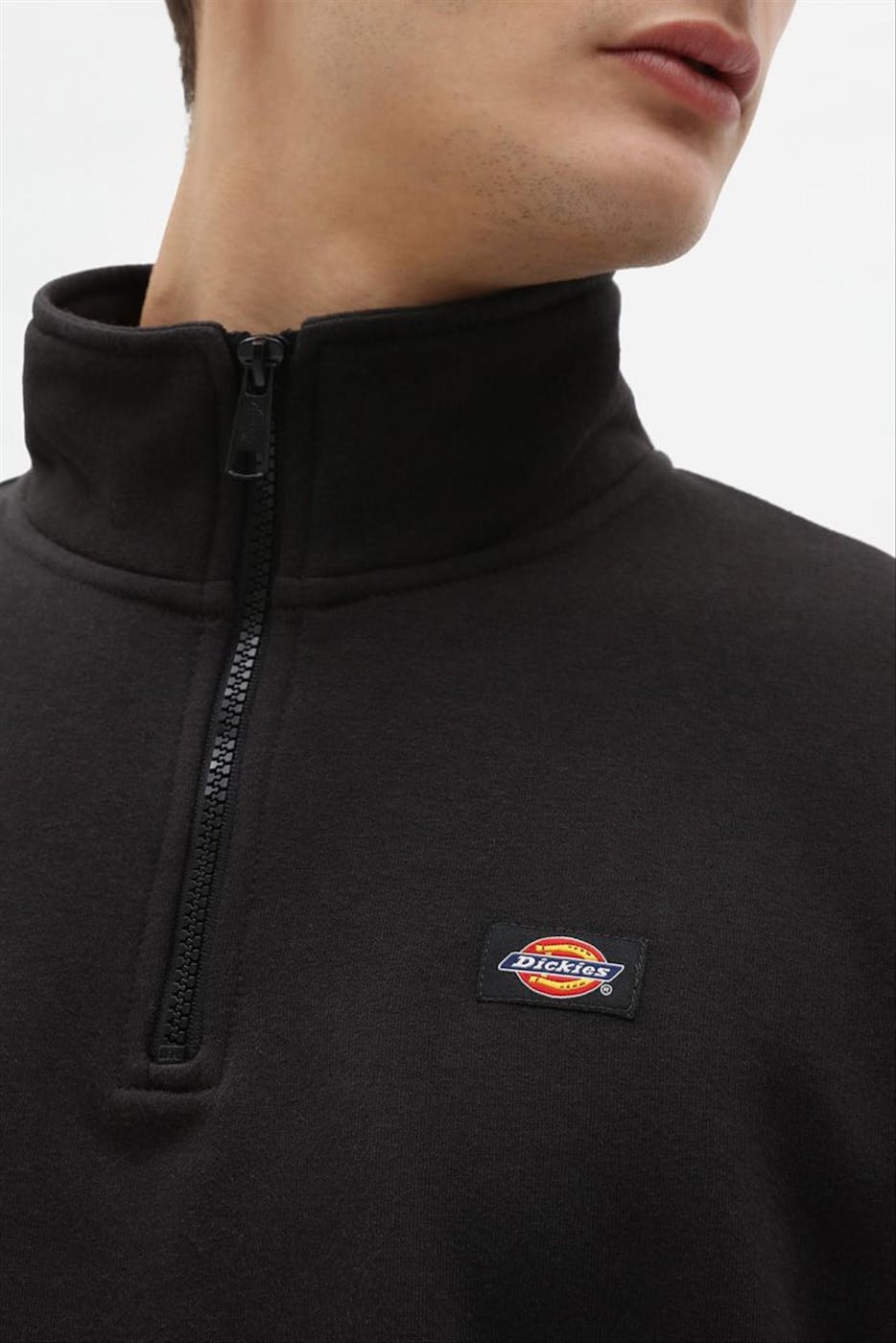 Dickies - Zwarte Oakport Quarter Zip sweater