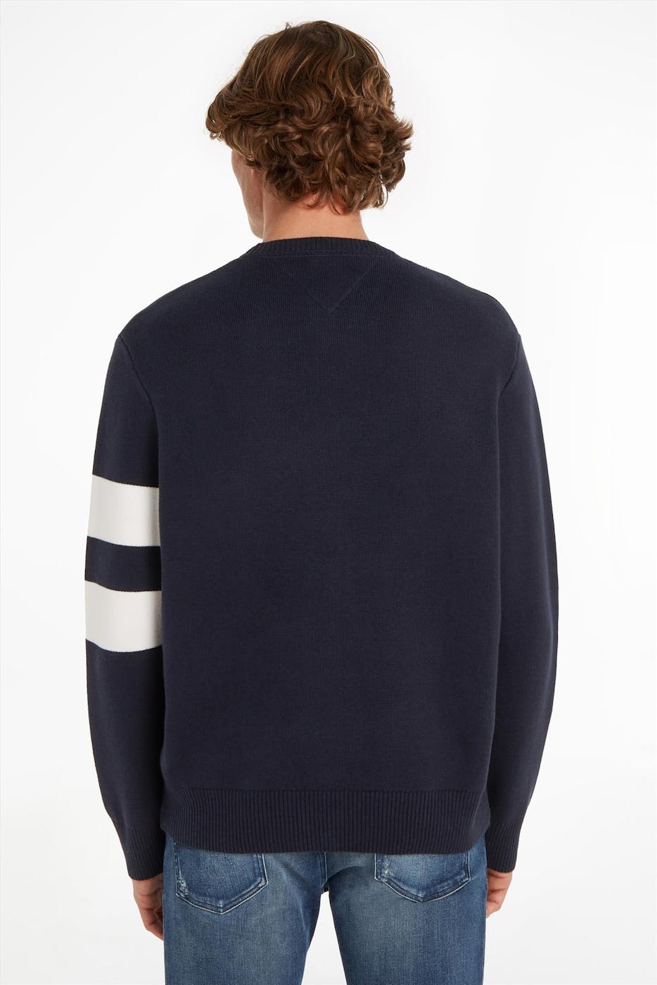 Tommy Jeans - Donkerblauwe Letter trui