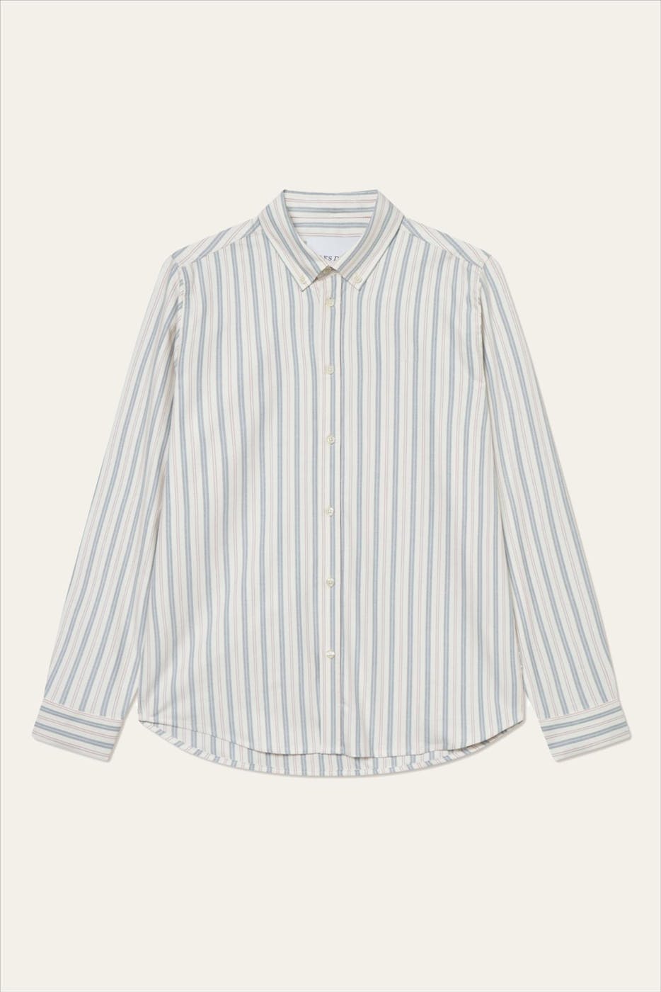LES DEUX - Ecru Konrad Striped Oxford hemd