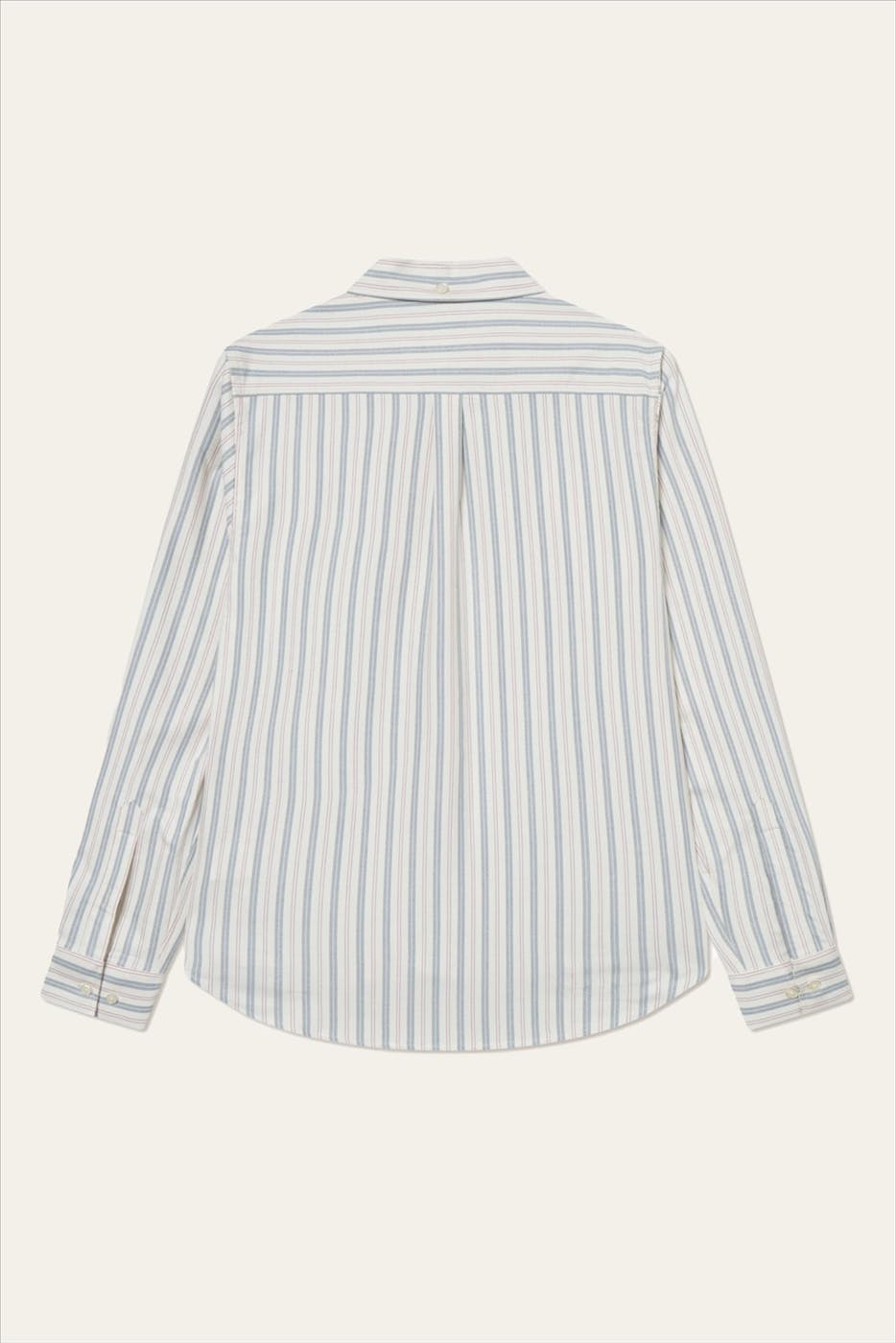 LES DEUX - Ecru Konrad Striped Oxford hemd