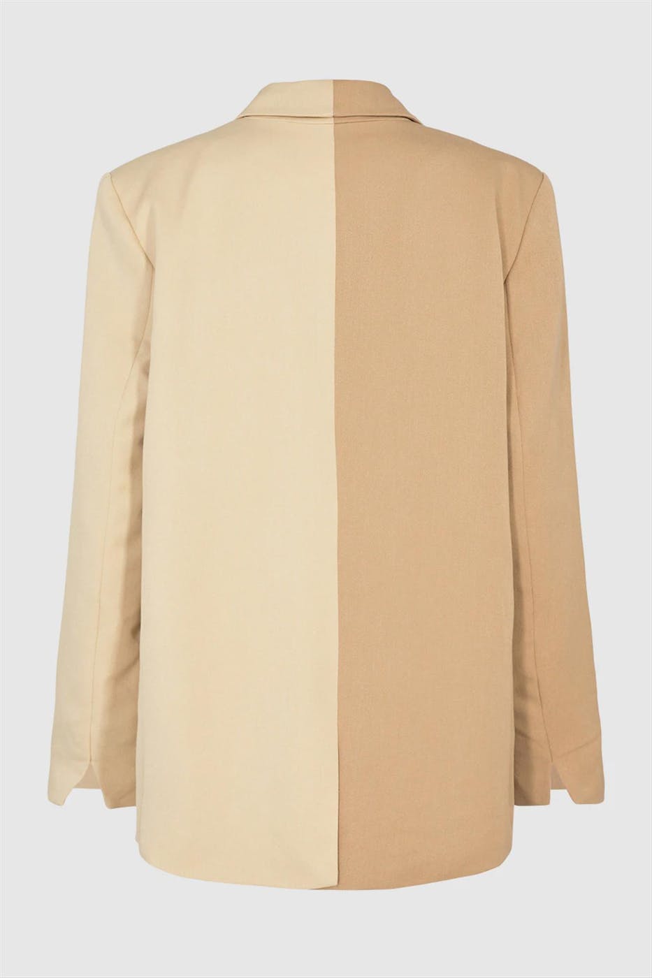 Minimum - Lichtbeige-donkerbeige Jaline blazer