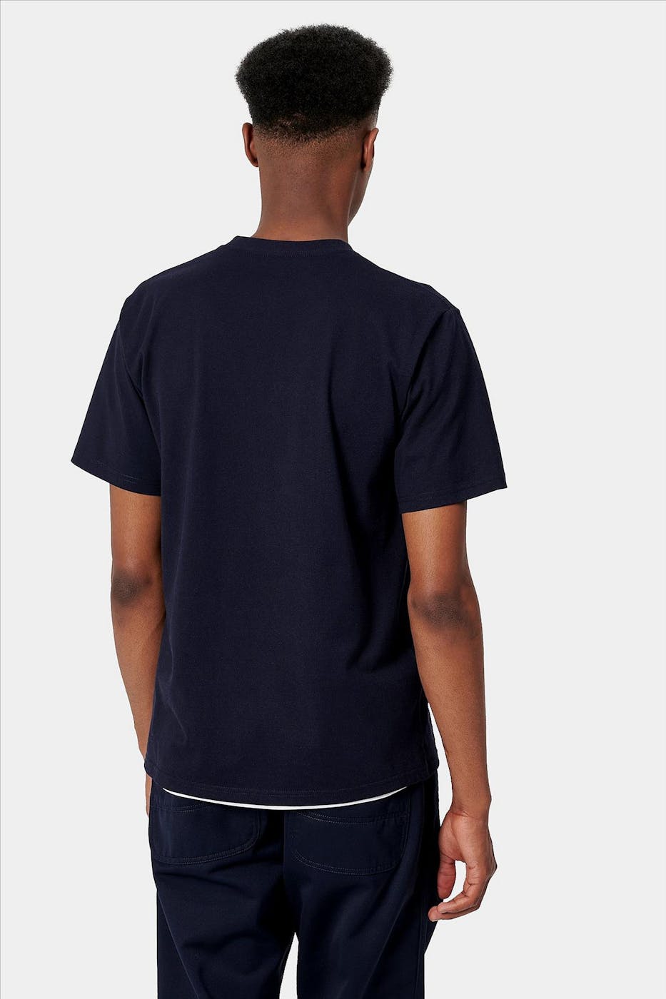 Carhartt WIP - Donkerblauwe College T-shirt