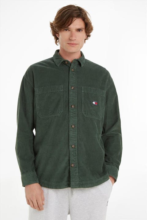 Tommy Jeans - Groen Casual Corduroy hemd