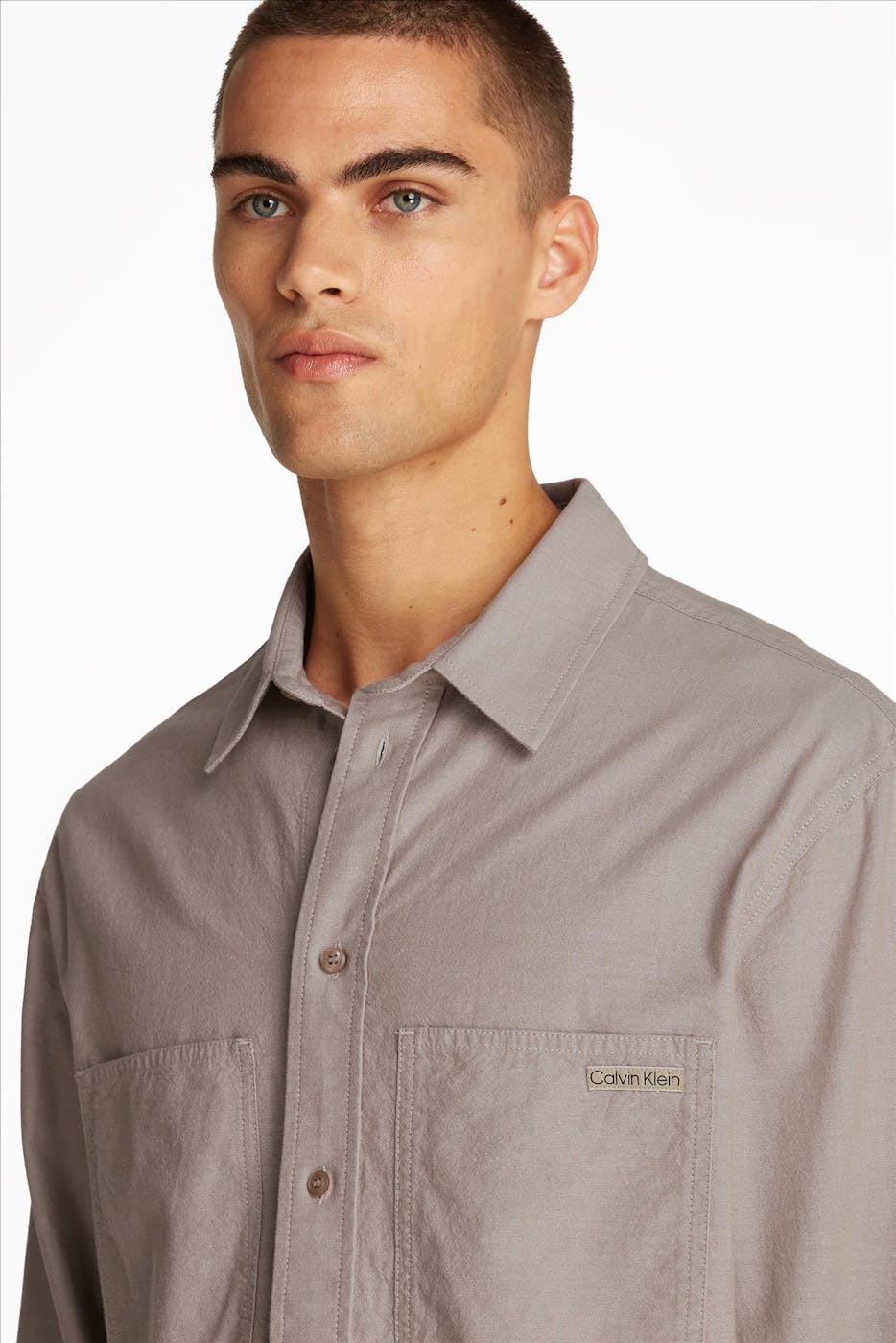 Calvin Klein Jeans - Taupe Chambray hemd