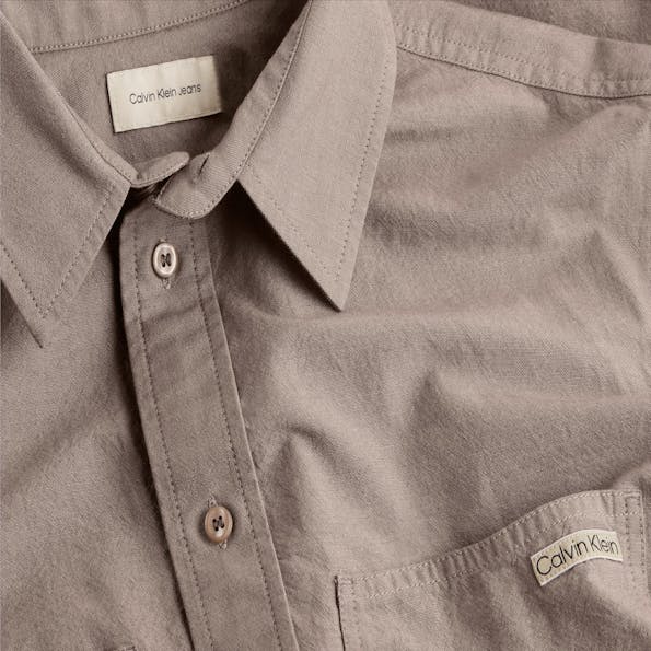 Calvin Klein Jeans - Taupe Chambray hemd
