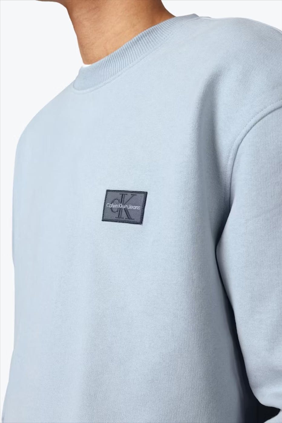 Calvin Klein Jeans - Lichtblauwe Logo Badge sweater