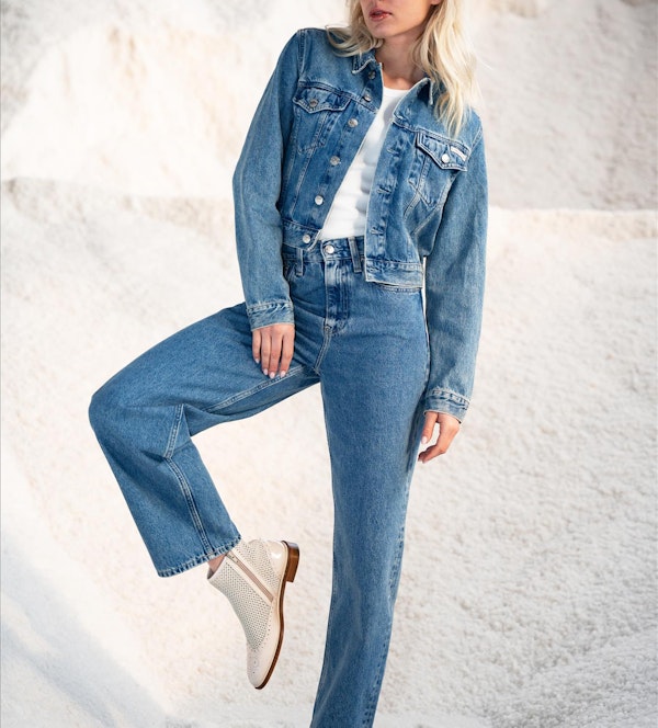 Calvin Klein Jeans - Blauwe Relaxed Barrel jeans