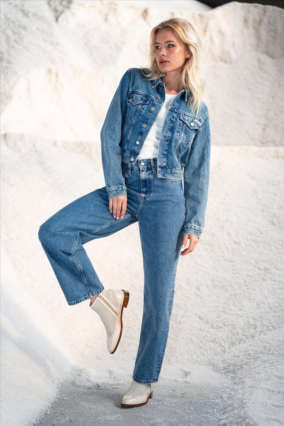 Calvin Klein Jeans - Blauwe Relaxed Barrel jeans