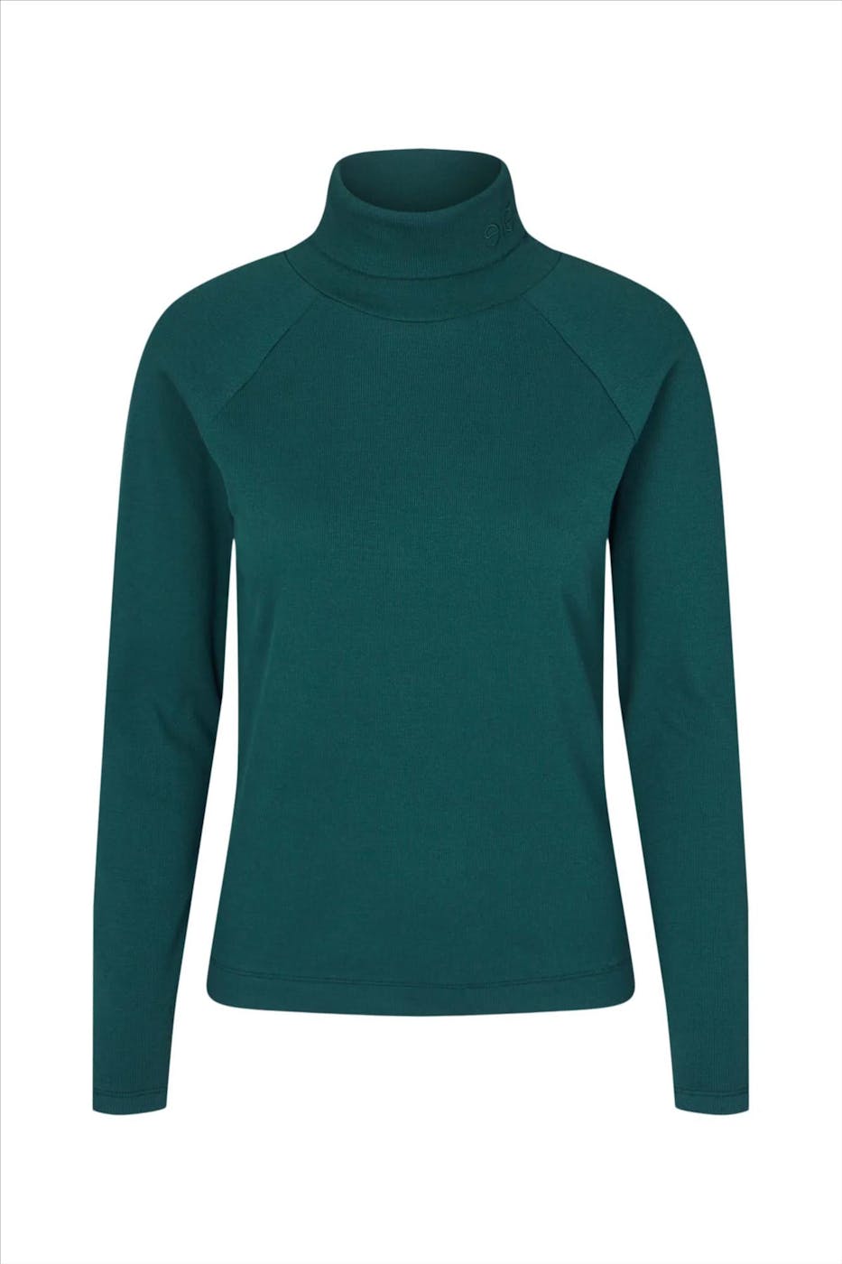 esmé studios - Groene Blossom Roll Neck trui
