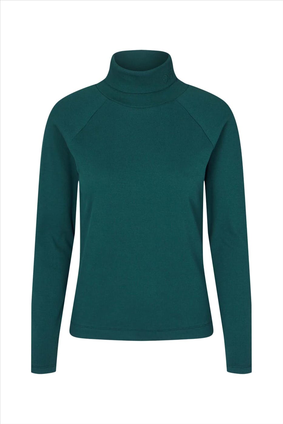 esmé studios - Groene Blossom Roll Neck trui