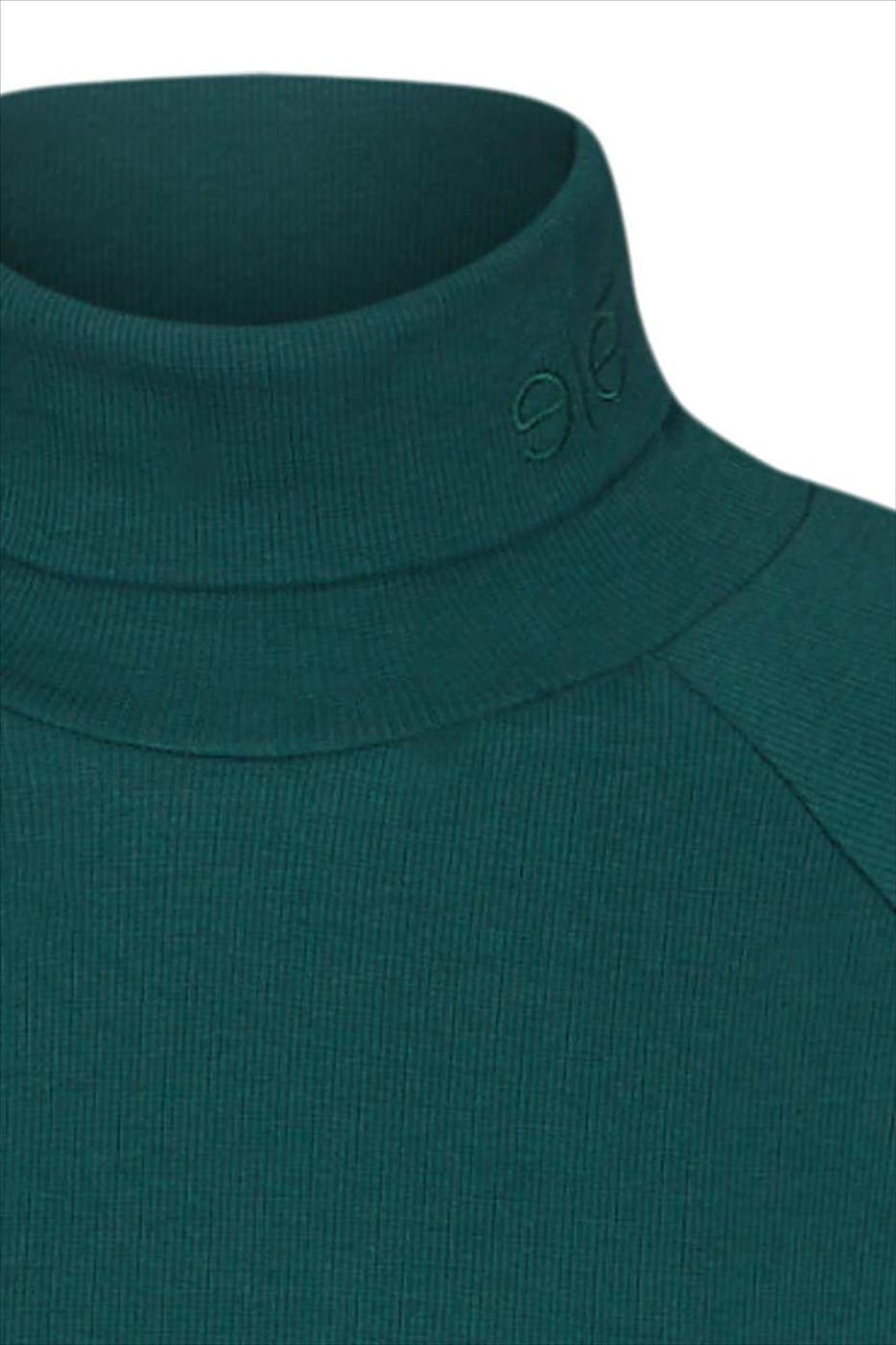 esmé studios - Groene Blossom Roll Neck trui