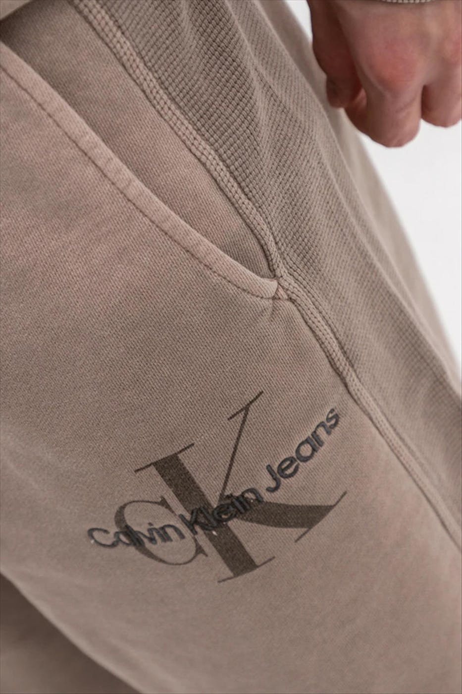 Calvin Klein Jeans - Taupe Big Logo sweatshort