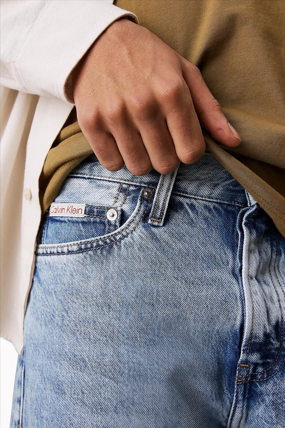 Calvin Klein Jeans - Lichtblauwe Standard Straight jeans